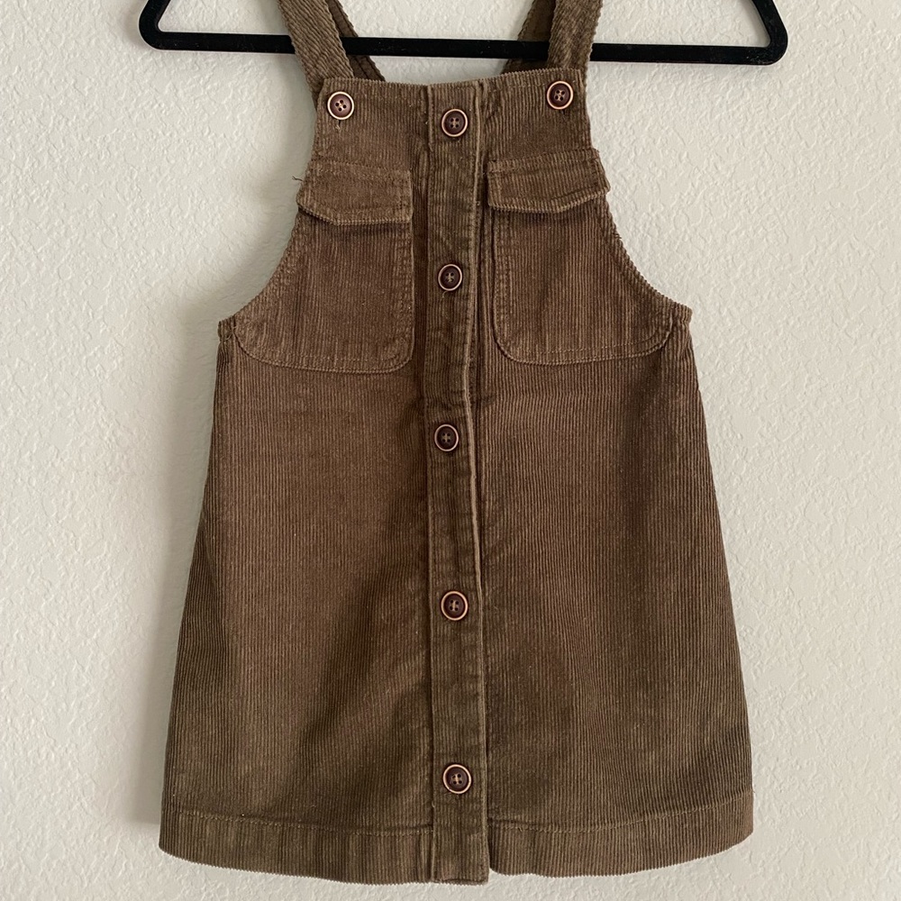 Zara corduroy girls overall dress